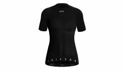 Kurzärmelige Winter Merino Gobik Frau Baselayer Tss Schwarz