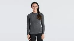 Nahtloses Merino Baselayer Ls Specialized Frau Grau