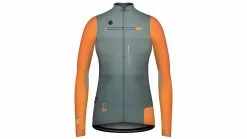 Radtrikot Langarm Cobble Gobik Frau 2022 Nectarine